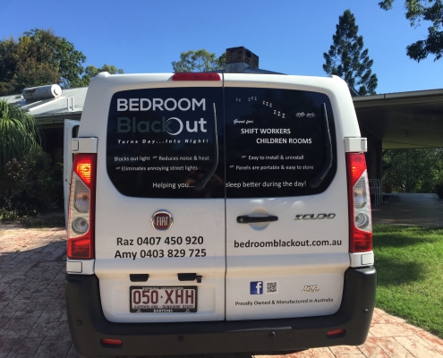 bedroom blackout service van easy to install portable panels